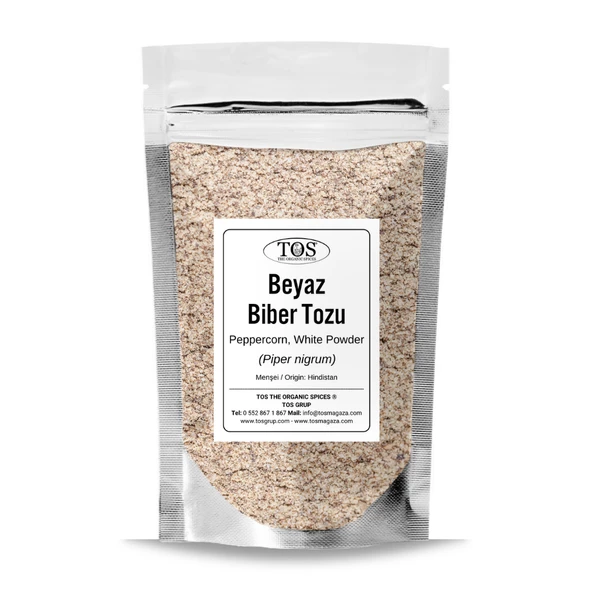 Beyaz Karabiber Tozu 50 gr (1. Kalite) Piper nigrum