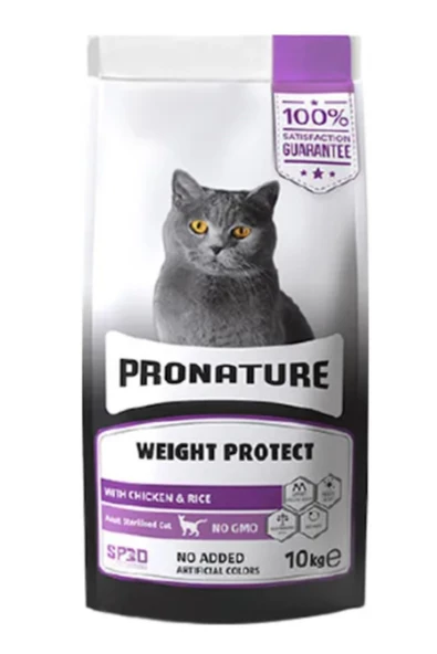 Pronature Kilo Kontrolü İçin Tavuklu ve Pirinçli Kısırlaştırılmış Yetişkin Kedi Maması 10 KG