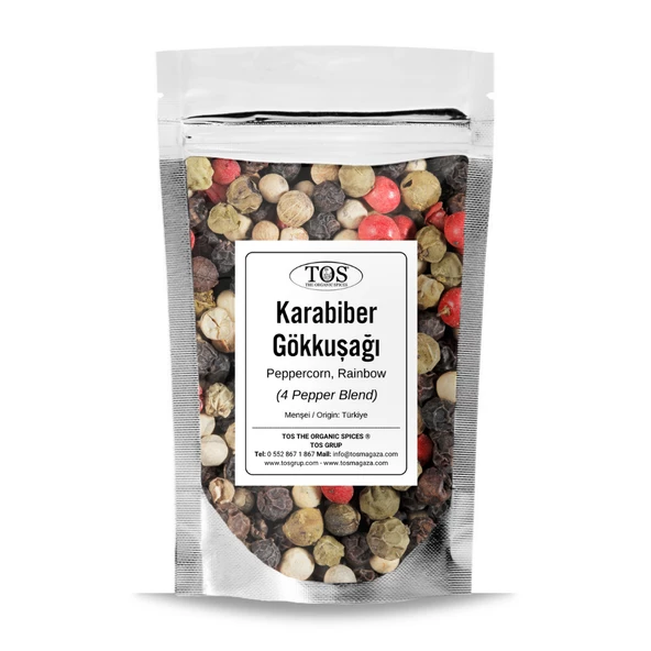 Gökkuşağı Karabiber 50 gr (1. Kalite) Piper nigrum