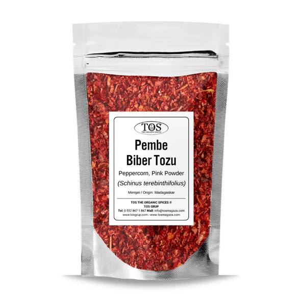 Pembe Karabiber Tozu 100 gr (1. Kalite) Schinus terebinthifolius