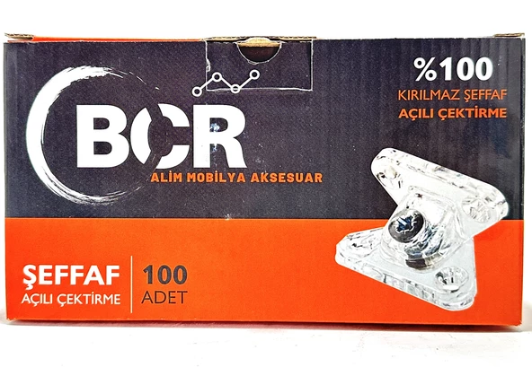 Şeffaf Açılı Çektirme Köşe Kelebek T Bağlantı 100 Adet