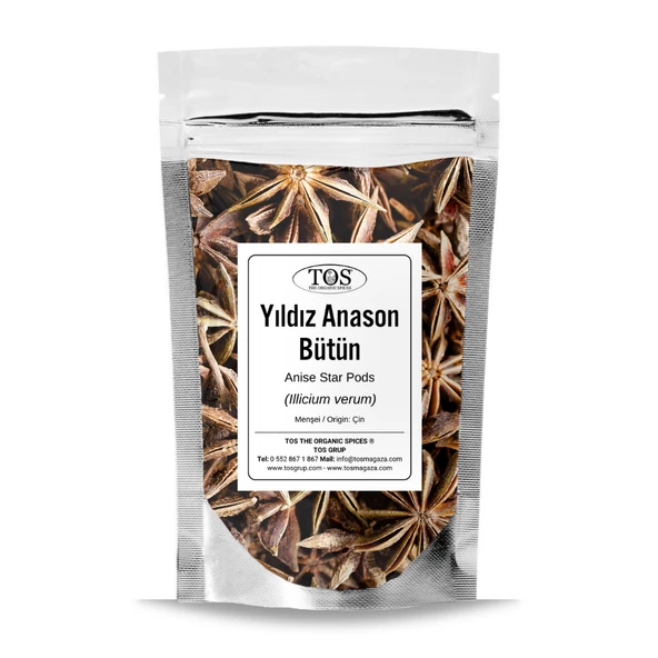 Yıldız Anason Bütün 100 gr (1. Kalite) Illicium verum