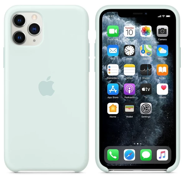 Apple iPhone 11 Pro Silikon Kılıf Okyanus Köpüğü - MY152ZM/A