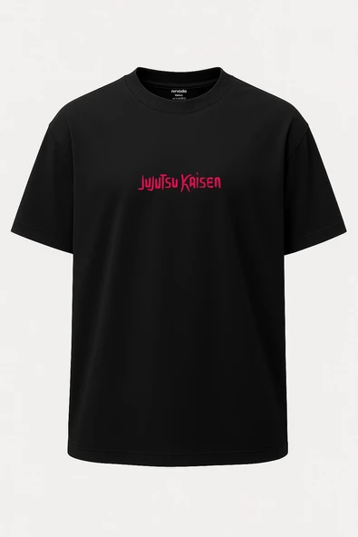 Oversize Sukuna Jujutsu Kaisen Baskılı Unisex Tişört - Resim 2