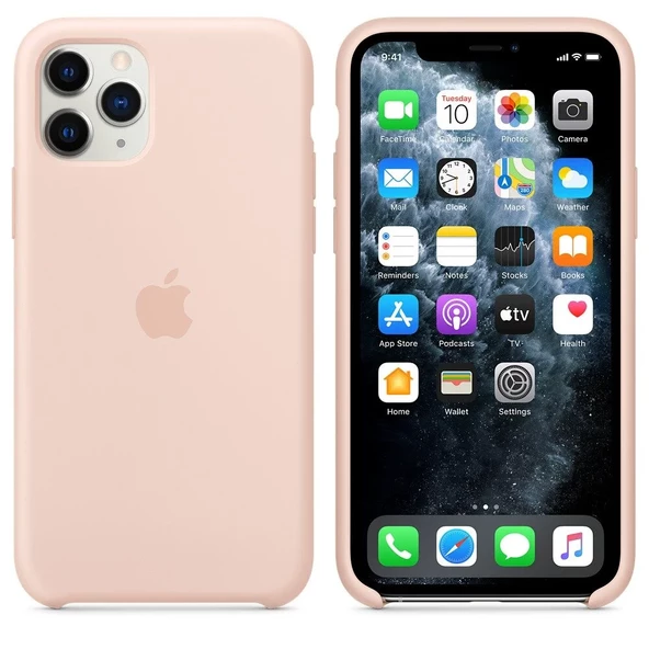 Apple iPhone 11 Pro Silikon Kılıf Kum Pembesi - MWYM2ZM/A