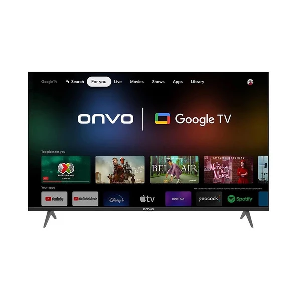 ONVO 50OVF9000 50inc 127 cm 4K UHD Google Smart Uydu Alıcılı QLED TV