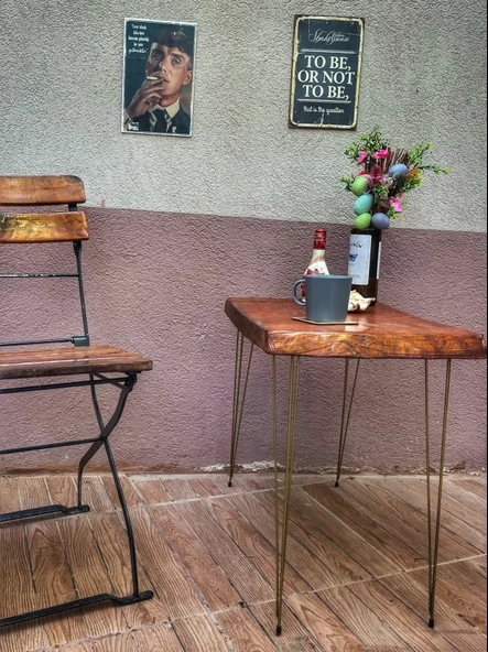 Ahşap Yan Bahçe ve Balkon Sehpa - 3