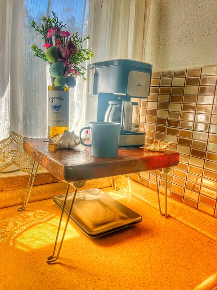 Ahşap Mutfak Banyo Tezgah Üstü Organizer Tekli Raflı Banyo Mutfak Düzenleyici - 2