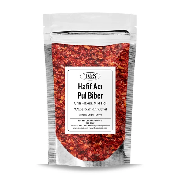 Hafif Acı Pul Biber 100 gr (1. Kalite) Capsicum annuum