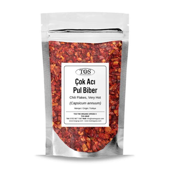 Çok Acı Pul Biber 50 gr (1. Kalite) Capsicum annuum