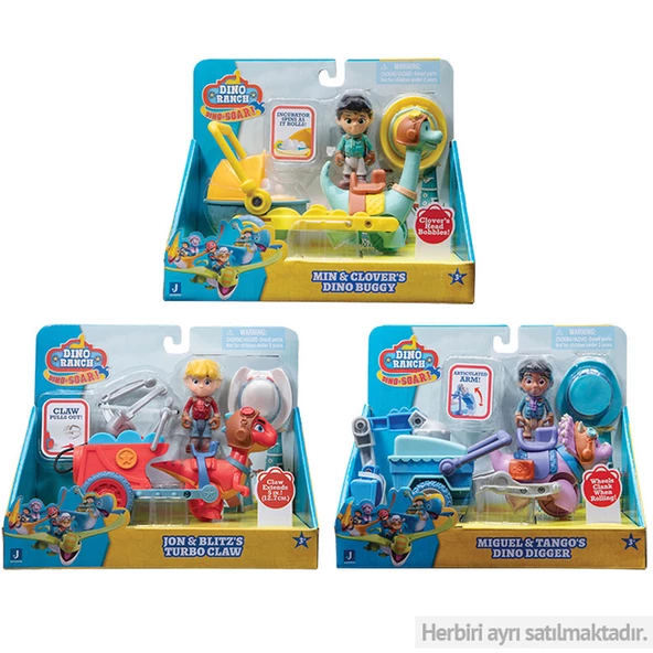 Dino Ranch Deluks Araç 7,5 Cm DNR0009 DNA03401