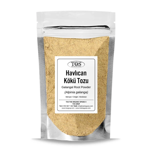 Havlıcan Kökü Tozu 50 gr (1. Kalite) Alpinia galanga