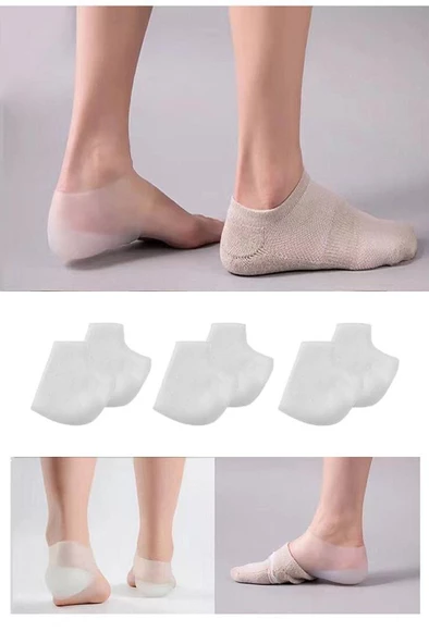 Petinka Silikon Topuk Unisex Görünmez Boy Uzatmak için Yükseltici - 7