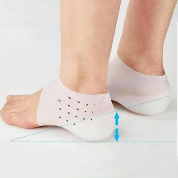 Petinka Silikon Topuk Unisex Görünmez Boy Uzatmak için Yükseltici - 3