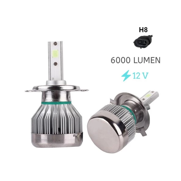 Space Led Far Ampulü H8-3000LMX2-30W-12V Buz Mavisi / LAAM706