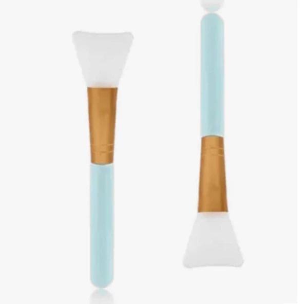 Temizlemesi Kolay İkili Silikon Yüz Cilt Bakımı Maske ve Krem Spatulası