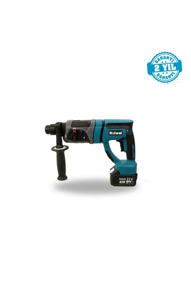 Rolwal   4lü Şarjlı El Aletleri Seti 21V 4 Amper - Hilti - Avuç Taşlama - Vidalama - Somun Sıkma - 2