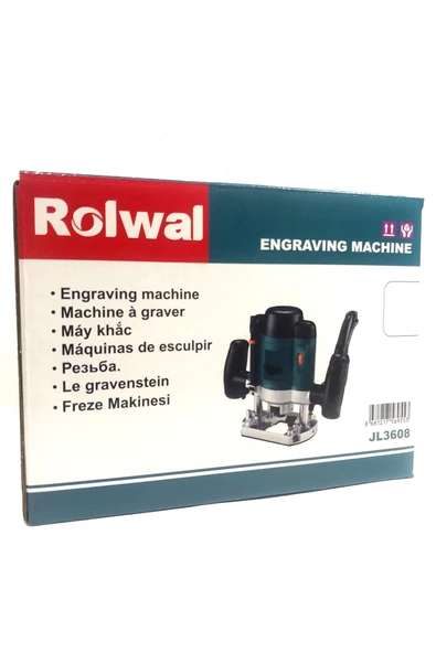 Rolwal   Profesyonel 1400w Devir Ayarlı Çift Kollu Freze Makinesi - 4