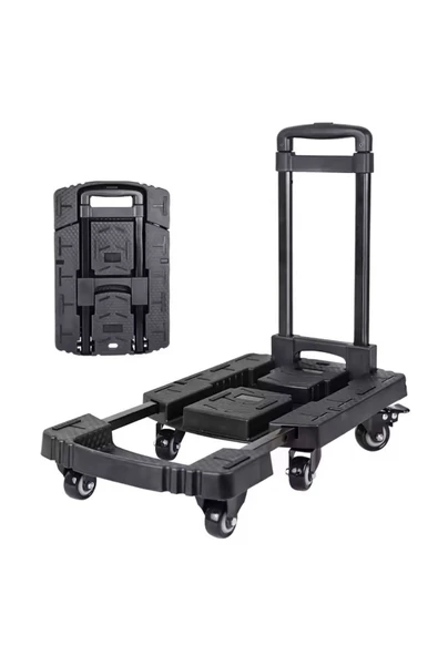 BALATLI   6 Tekerlekli Ayarlanabilir ve Katlanabilir Paket Koli Taşıma Arabası 200 Kg - 2
