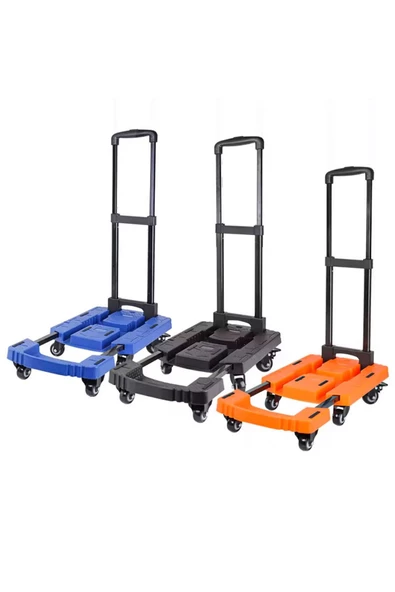 BALATLI   6 Tekerlekli Ayarlanabilir ve Katlanabilir Paket Koli Taşıma Arabası 200 Kg - 4