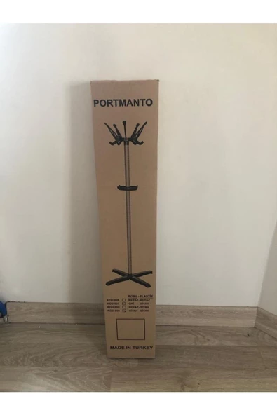 ENZELO Ayaklı Askılık Lüx Portmanto Beyaz - Resim 4