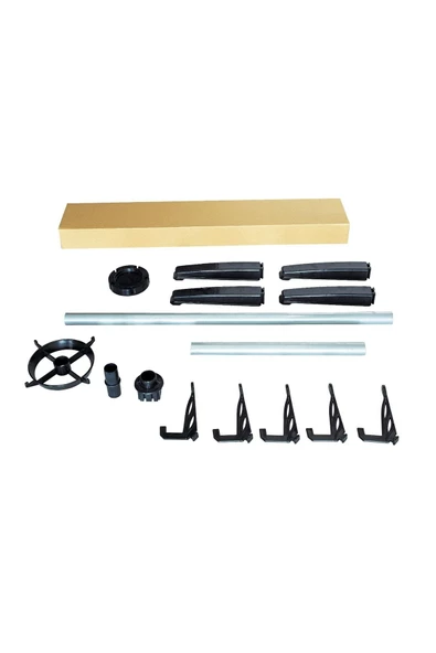 ENZELO Ayaklı Askılık Lüx Portmanto Beyaz - Resim 3