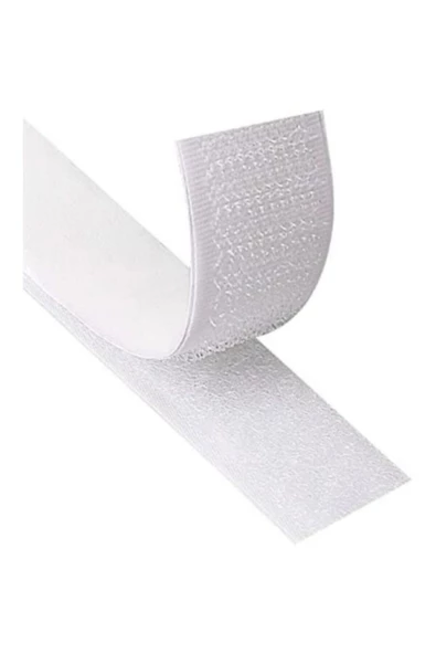 Karatra Beyaz Cırt Cırtlı Bant 2 Çift Taraflı Amerikan Fermuarı 2 Cm Genişlik 1 Metre - 2