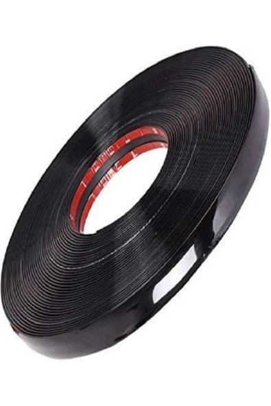 ENZELO 18mm 3d Dekoratif Black Siyah Nikelaj Kalın Şerit Çıta 18mm X 5 Metre - 2