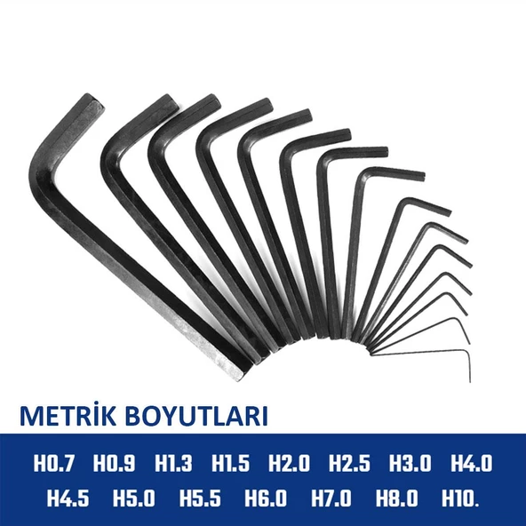 Workpro Wp222018 30 Parça Uzun Boy Cr-V Metrik/İnç Profesyonel Allen Anahtar Takımı - 4