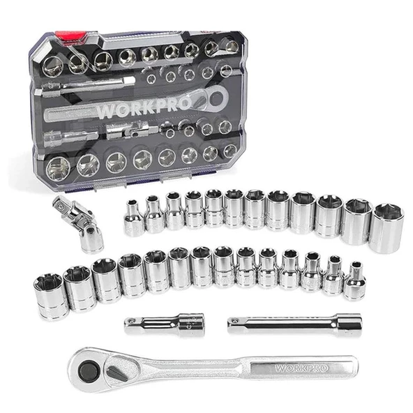Workpro Wp202525 30 Parça 1/2’’ Cr-V Metrik/İnç Profesyonel Lokma Takımı - 3