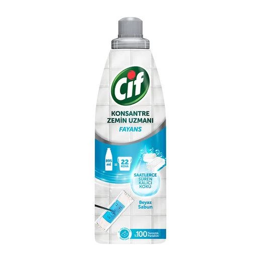 Cif Konsantre Zemin Uzmanı Beyaz Sabun 895 ml