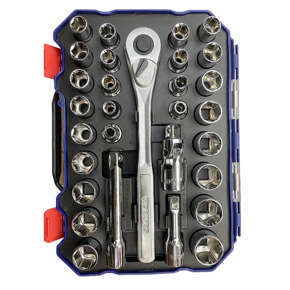 Workpro Wp202525 30 Parça 1/2’’ Cr-V Metrik/İnç Profesyonel Lokma Takımı - 5