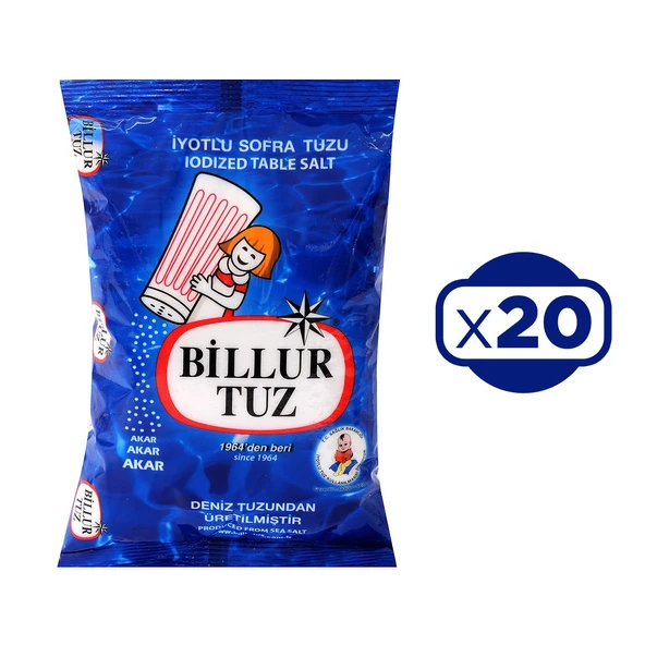 Billur Tuz 750 gr x 20 Adet ürün görseli