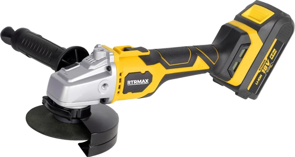 RTRMAX X-LION RTX3060 AKÜLÜ AVUÇ TAŞLAMA KÖMÜRSÜZ 115MM 10.000RPM 2X4Ah PLUS AKÜ HIZLI ŞARJ