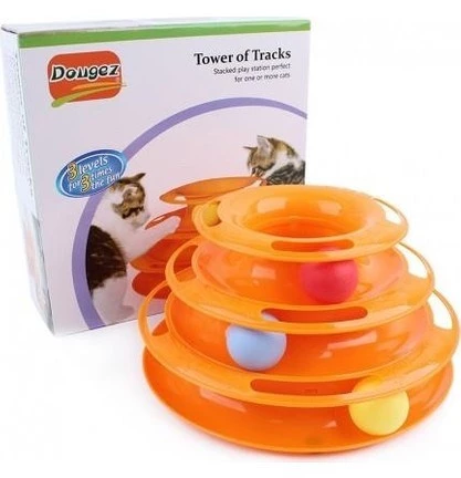 Toplu Yuvarlak Kedi Oyuncağı Evcil Hayvan Oyuncağı 24 X 13 Cm - 4