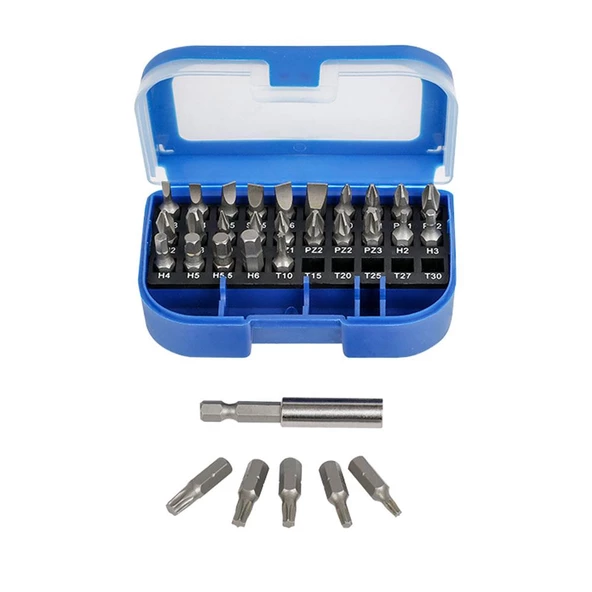 WORKPRO WP200513 31 Parça CR-V Vidalama Bits Uç Seti - 2