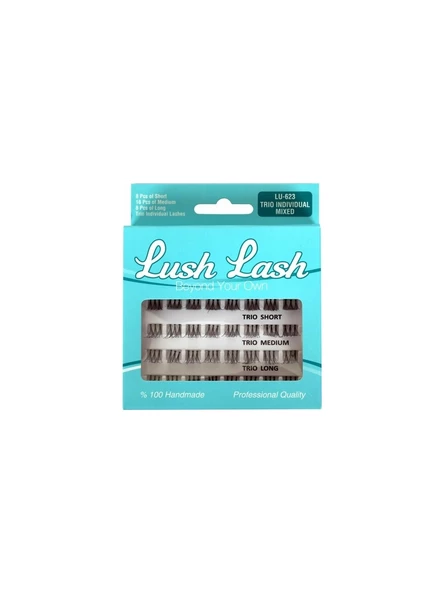 Lush Lash Trio Kısa, Orta Ve Uzun Takma Kirpik Lu-623
