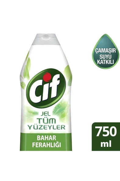 Cif Jel Tüm Yüzeyler Bahar Ferahlığı Yüzey Temizleyici 750 ml