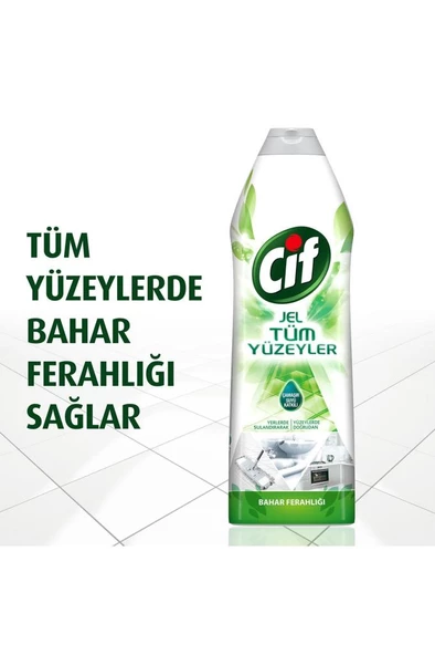 Cif Jel Tüm Yüzeyler Bahar Ferahlığı Yüzey Temizleyici 750 ml - 3