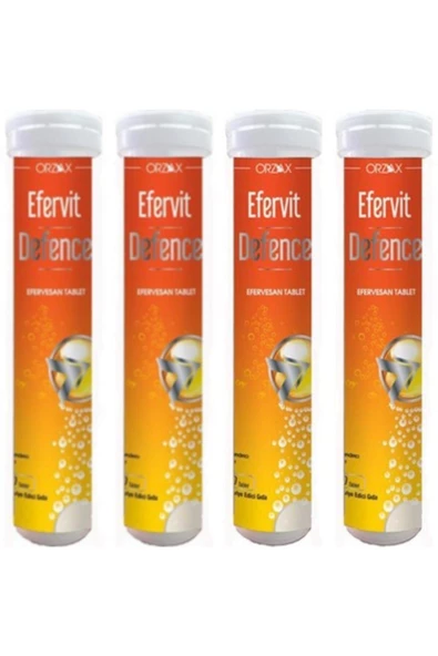 Orzax Efervit Defence 20 Efervesan Tablet 4 Kutu ürün görseli
