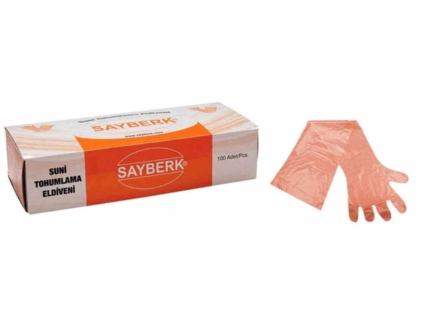SAYBERK - SUNİ TOHUMLAMA ELDİVENİ LASTİKSİZ 100'LÜ (1 PAKET) - 1