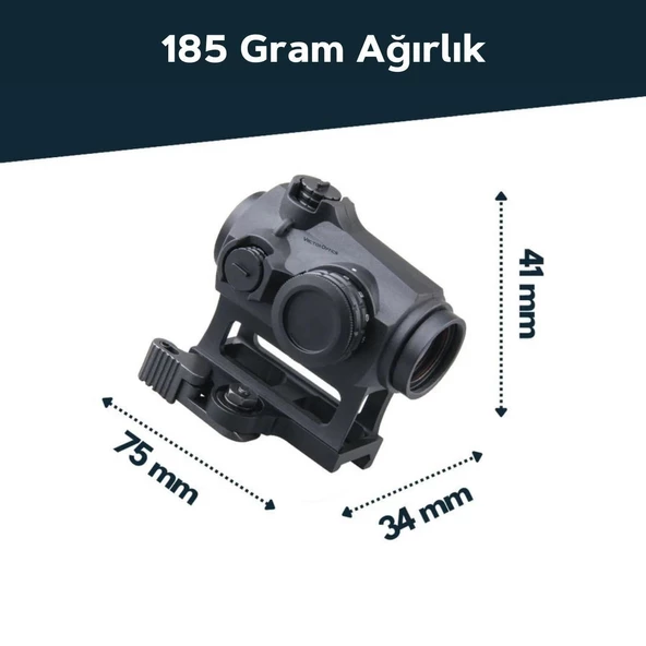 Vector Optics Maverick GEN3 1x22 Kauçuk Kaplı Red Dot Nişangah SCRD-38 - 6