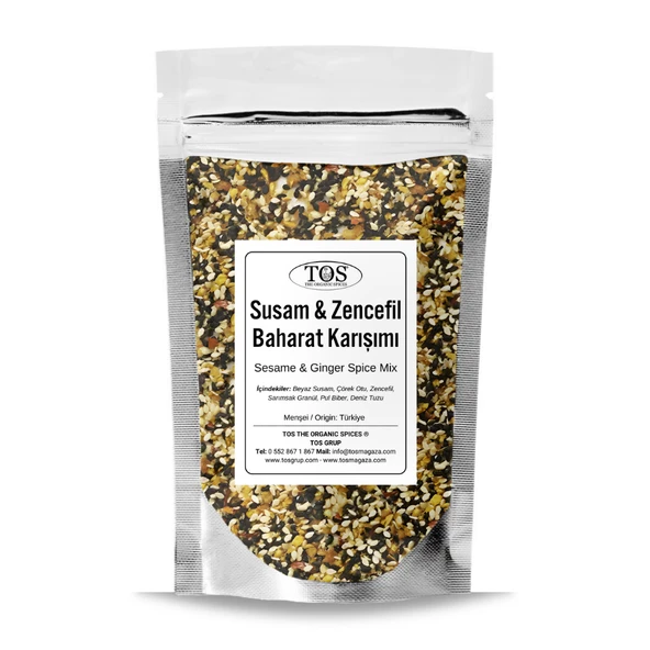 Kızarmış Susam & Zencefil Baharat Karışımı 250 gr (1. Kalite)