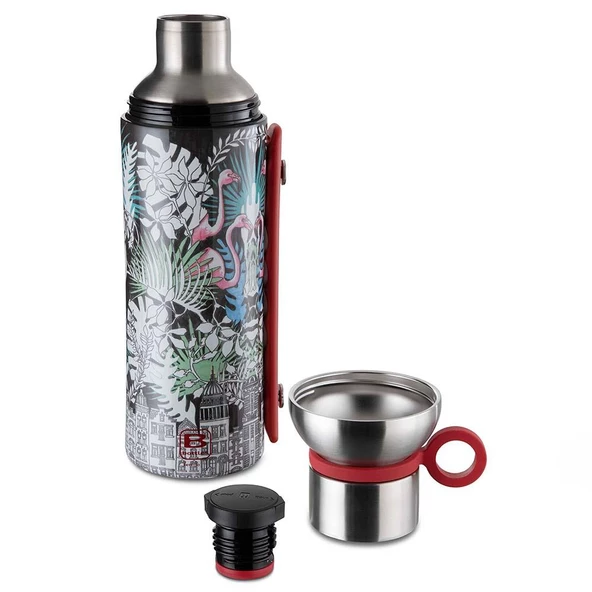 Bugatti Termo Taşıma Kulplu Paslanmaz Çelik La Vılle Desenli Termos 1500Ml BBP-LV1500I3 - 3