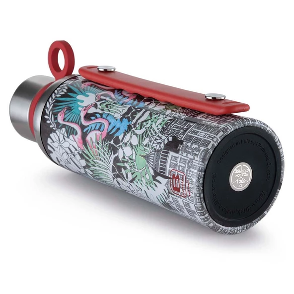 Bugatti Termo Taşıma Kulplu Paslanmaz Çelik La Vılle Desenli Termos 1500Ml BBP-LV1500I3 - 5