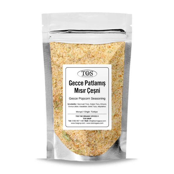 Gecce Patlamış Mısır Çeşni 100 gr (1. Kalite)