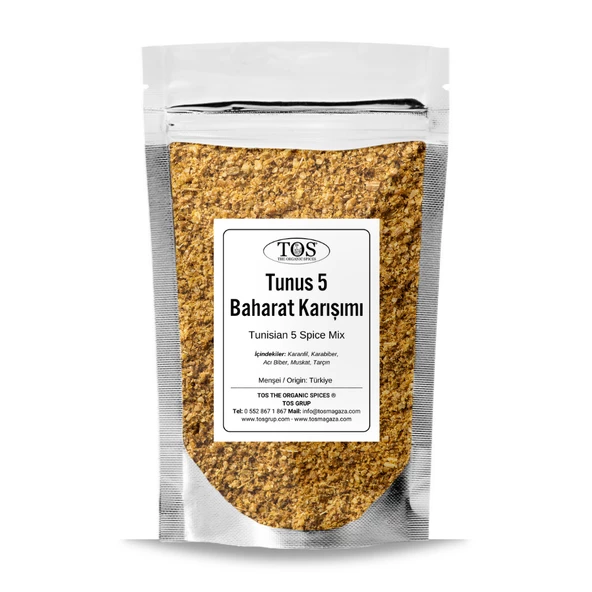 Tunus 5 Baharat Karışımı 500 gr (1. Kalite)