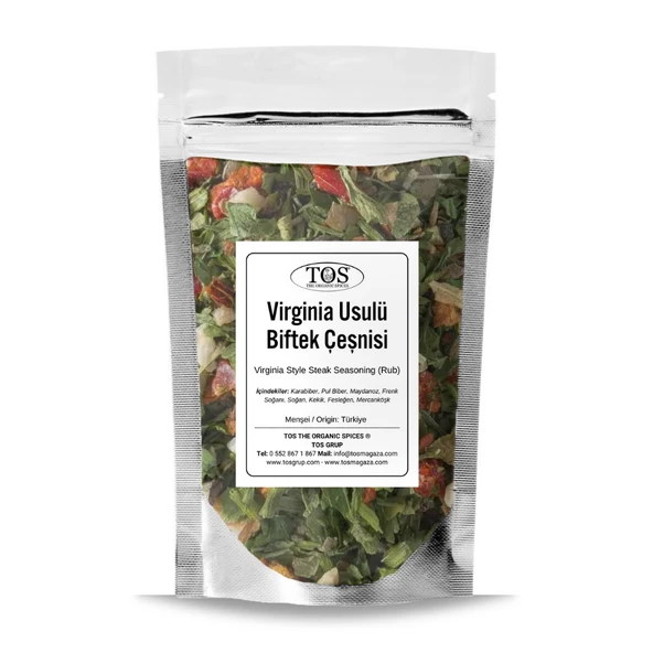 Virginia Usulü Biftek Çeşnisi (Ovma) 100 gr (1. Kalite)