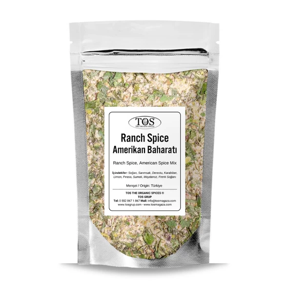 Ranch Spice, Amerikan Baharat Karışımı 250 gr (1. Kalite) ürün görseli