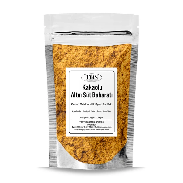 Çocuklar için Kakaolu Altın Süt Baharatı 250 gr (1. Kalite)